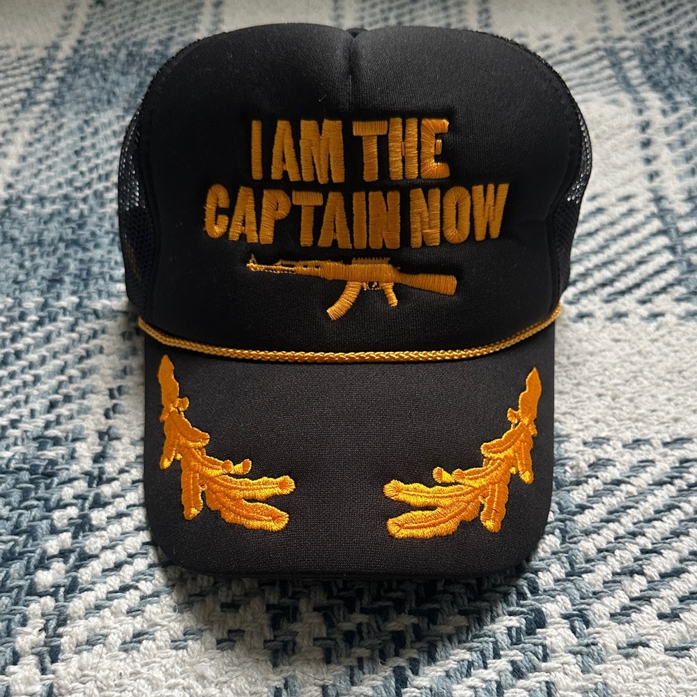 Black and Gold Captain Cap
